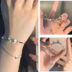 BNREnterprise Korean Butterfly Chain Bracelet