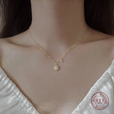 BNREnterprise Zircon Snowflake Pendant Necklace