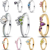 BNREnterprise Sterling Silver Princess Wedding Ring