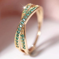 BNREnterprise Thin Zircon Stacking Rings for Women
