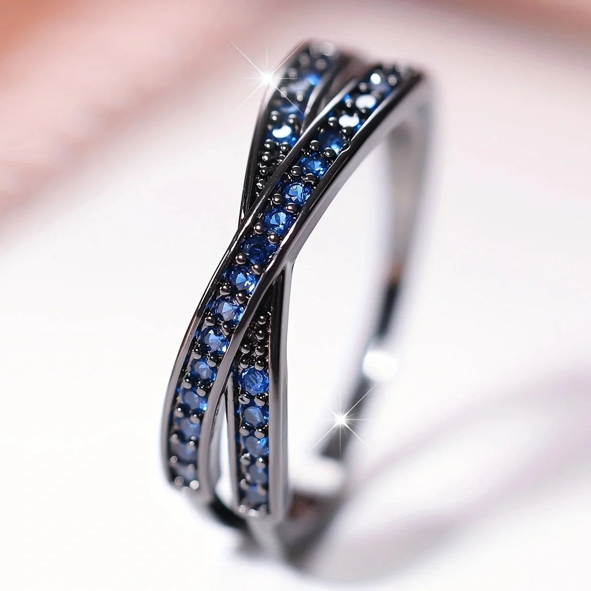 BNREnterprise Thin Zircon Stacking Rings for Women